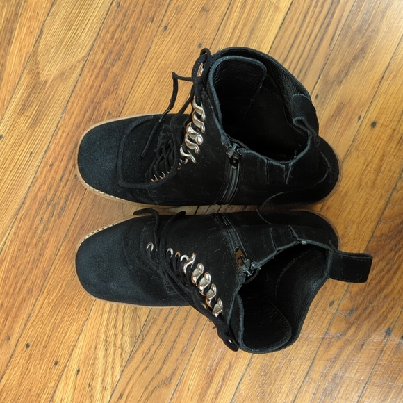 Free People x Jeffrey Campbell Lace-Up Block Booties - Picture 7 of 7